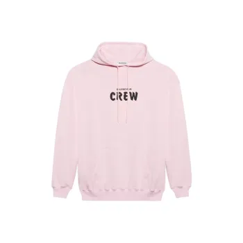 Balenciaga Logo Oversized Hoodie 'Baby Pink/Black'