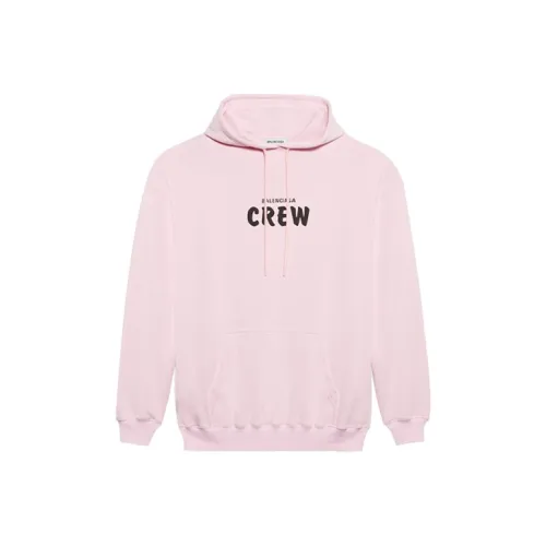 Balenciaga Logo Oversized Hoodie 'Baby Pink/Black'