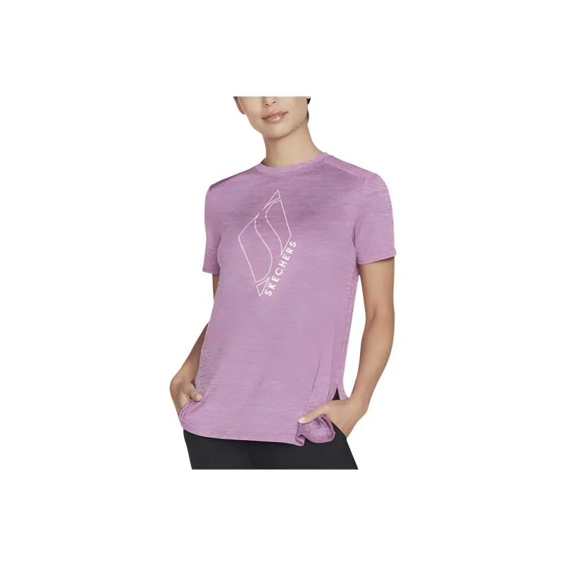 Skechers T-Shirt Women's Purple/Bright Pink-0
