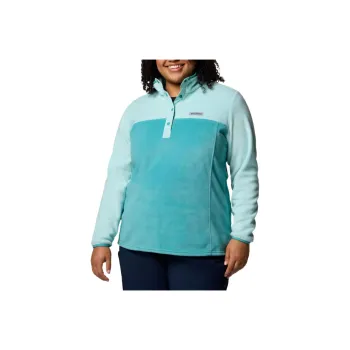 Columbia Benton Half Snap Pullover Fleece Sweater Women's Mint Green