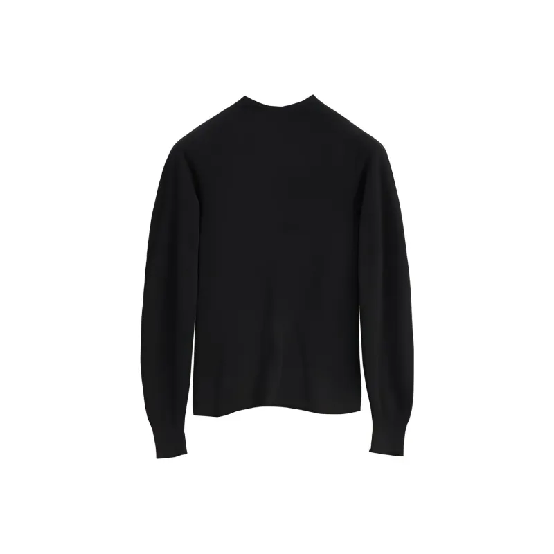 Lemaire Seamless Mock Neck Jumper Sweater Women's Black-0