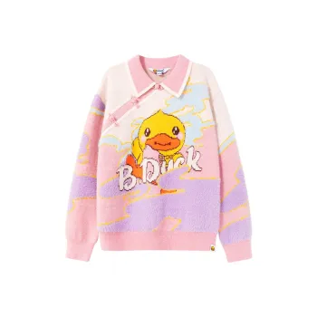 B.Duck Sweater Women's Pink Purple