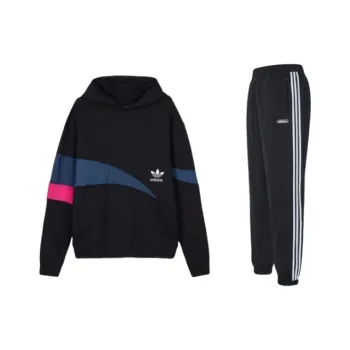 Adidas Originals Clover Series Sweatshirt Set Men's Black