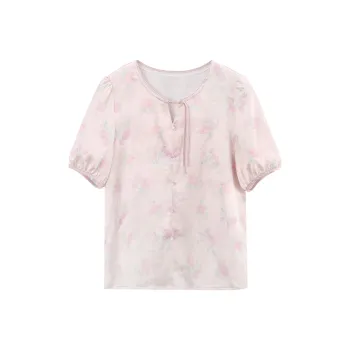 A Paradise For Awakening Shirt Women's Pink Purple