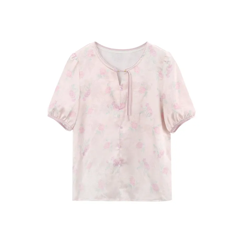 A Paradise For Awakening Shirt Women's Pink Purple-0