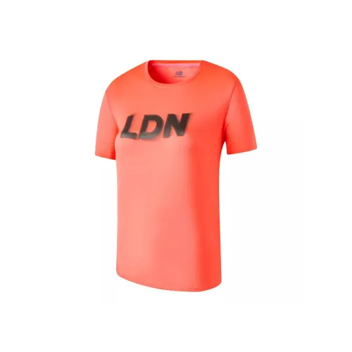 New Balance London EditionNB Athletics T Shirt Women's Orange Red
