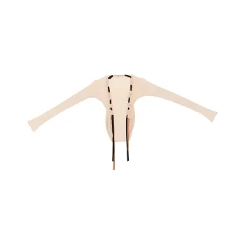 BASERANGE SS24 Circ Cardigan - Organic Cotton Rib T-Shirt Women's Kano Pink