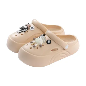 Ailise Slippers Cocoa Coffee/Elegant Black/Ivory Beige