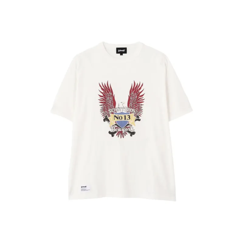 Schott N.Y.C. T Shirt Men's White-0