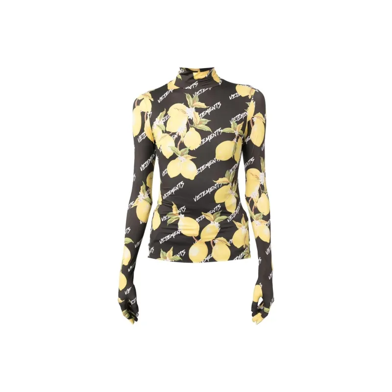 Vetements Slim Fit Knitwear Fall And Winter Women's Yellow-0