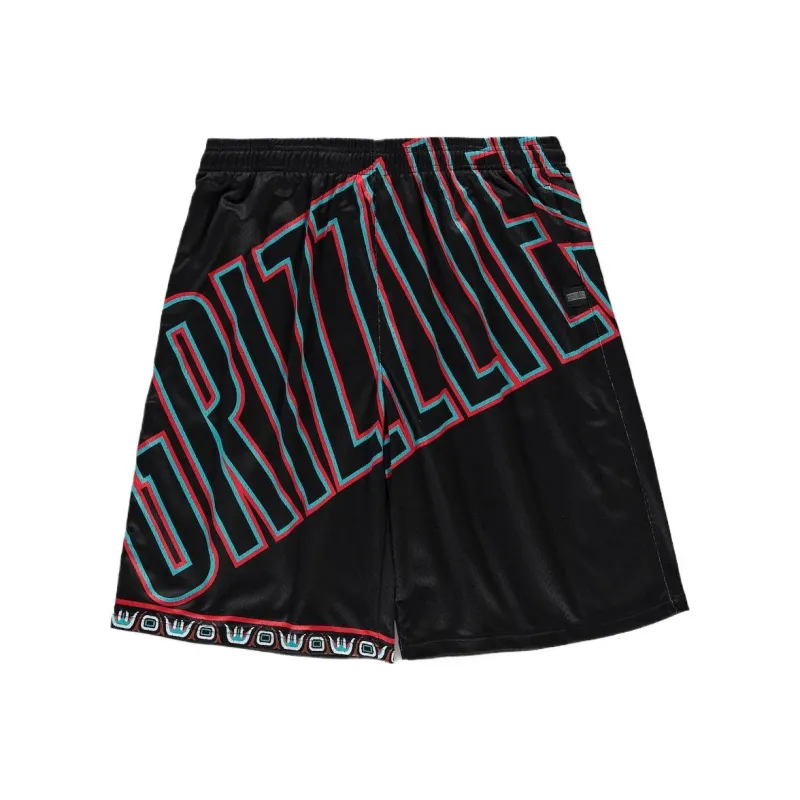 NBA Ig & Tall Hardwood Classics Big Face 2.0 Basketball Shorts Men's Black-0