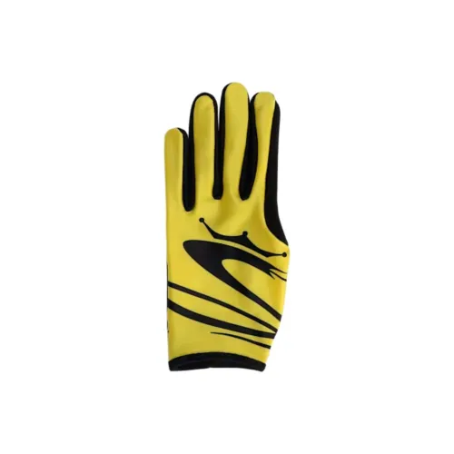 PUMA Synthetic Leather, Polyester, Polyurethane, Suede Sports Gloves Unisex Yellow