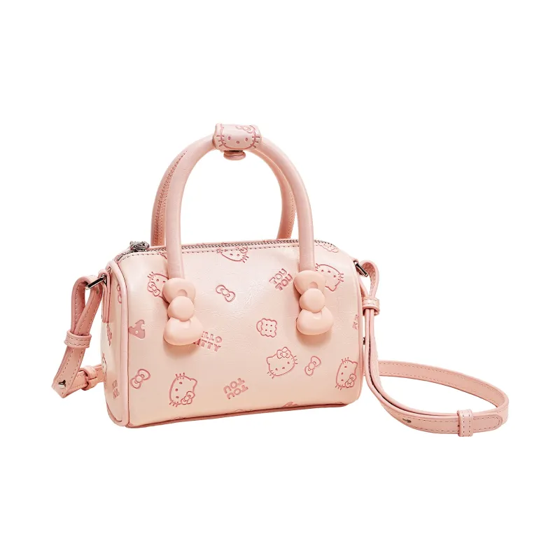 TOUTOU Hello Kitty Collaboration Hello Kitty Synthetic Leather Handbag Regular Women's Strawberry Pink-5
