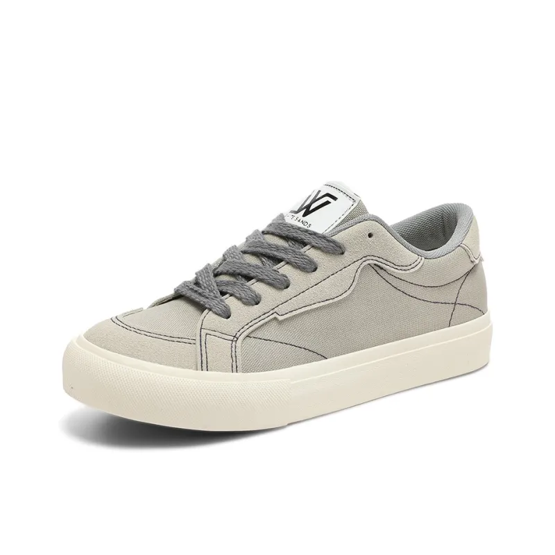 WHITE SANDS Skateboard Shoes Men Low Top Denim Blue/Burgundy/Gray-14