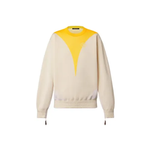 LOUIS VUITTON Open Sleeve Yellow Accent Sweater