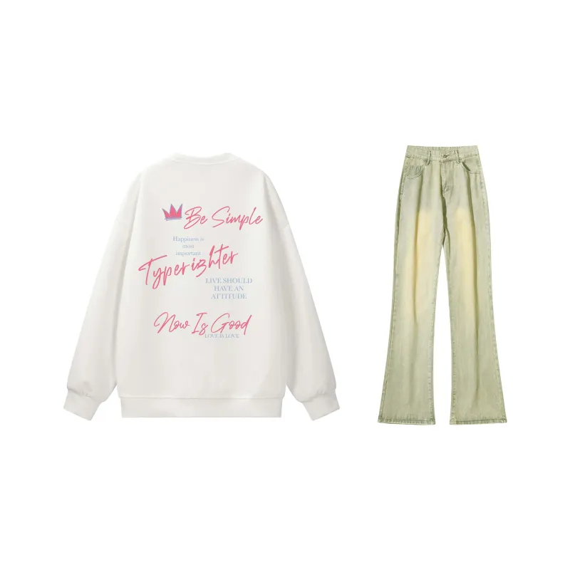 TYPERIGHTER Sweatshirt Set Unisex-19