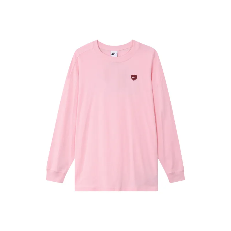 Nike Nike Valentine's Day Collection Drop Shoulder Sleeve T-Shirt Women's Pink-0