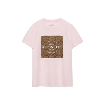 COACH Regular T Shirt Women's Pink
