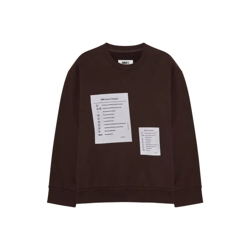 MM6 Maison Margiela Sweatshirts Women's Brown-0
