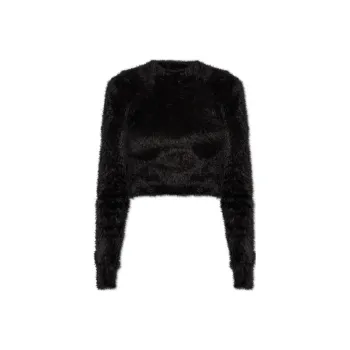 Balenciaga Decorative Trim Cropped Sweater