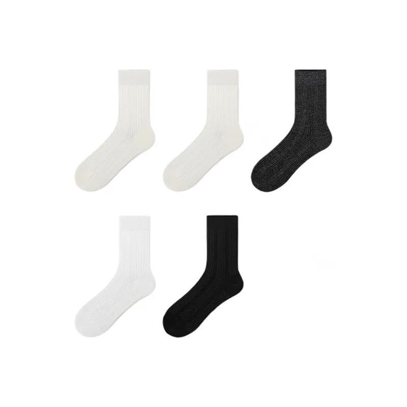 H YXIANG Mid Calf Socks Women's Combo Set-38