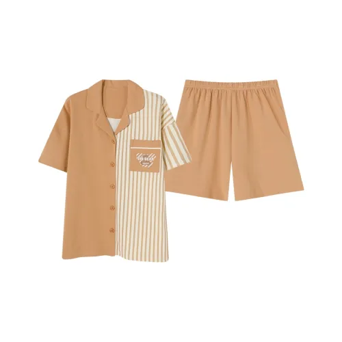 FENTENGCARE Pajama Set Women's Apricot