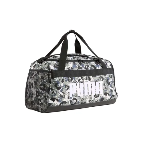 PUMA AOP Polyester Gym Bag Small Size Unisex Tan & Black