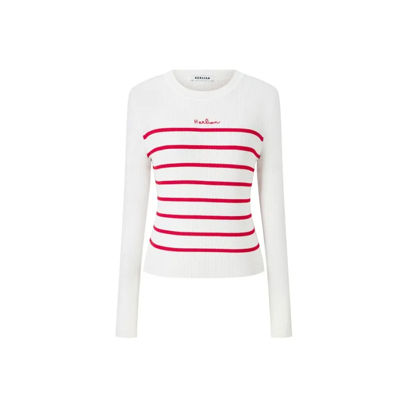 HERLIAN Sweater Women's Pink/White Combination-0