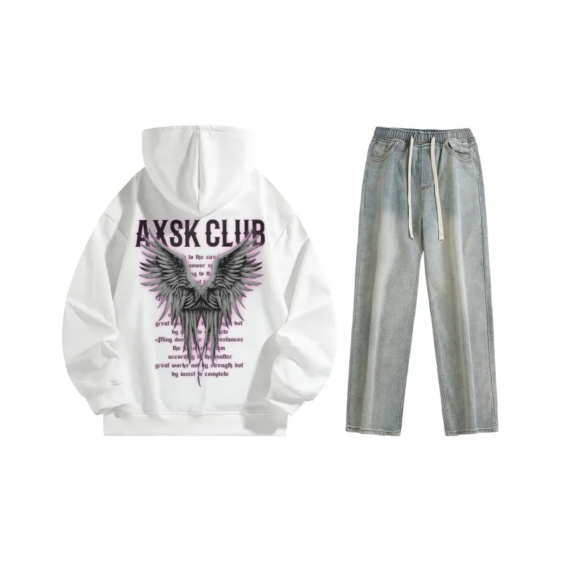 A.X.S.K Sweatshirt Sets Unisex-70