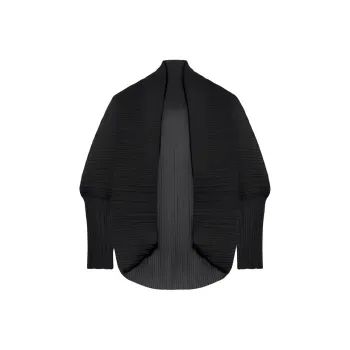 MaxMara Vesuvio Pleated Open Front Shrug