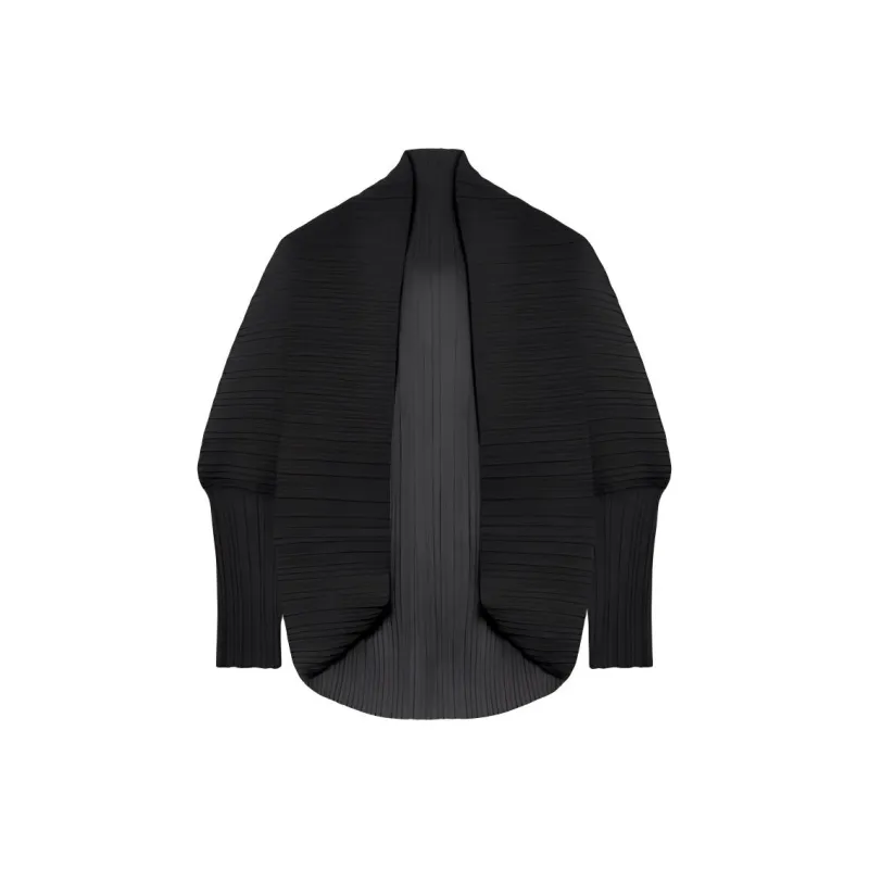 MaxMara Vesuvio Pleated Open Front Shrug-0