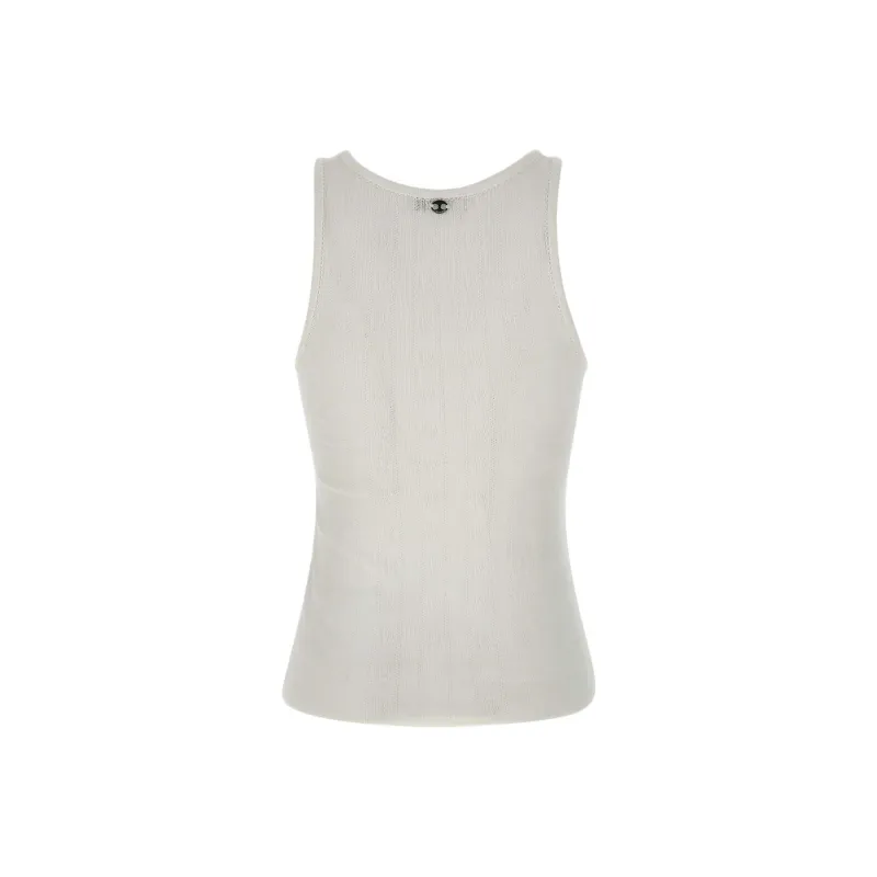 Paco Rabanne Logo Plaque Sleeveless Tank Top-1