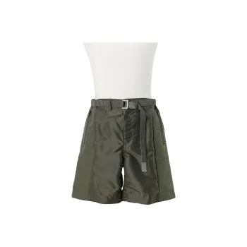 Sacai SS25 Casual Shorts Men Khaki