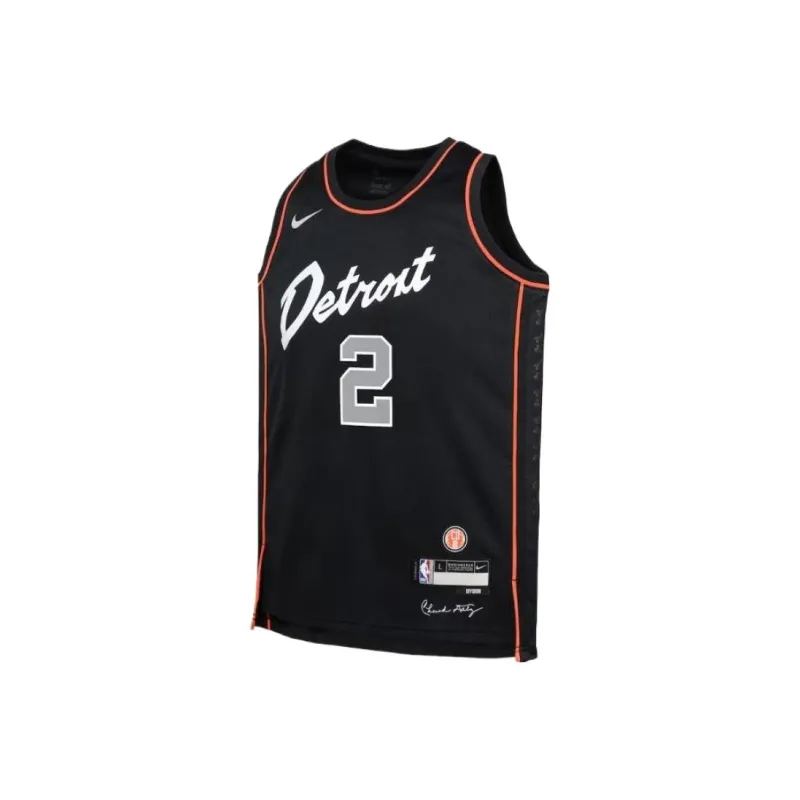 NBA x NIKE Nike Cade Cunningham Basketball Jerseys Men's Black-0