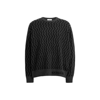 COACH Sweater Women's Charcoal Gray