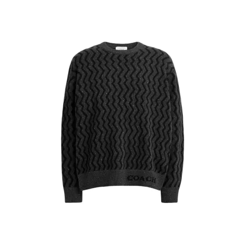 COACH Sweater Women's Charcoal Gray