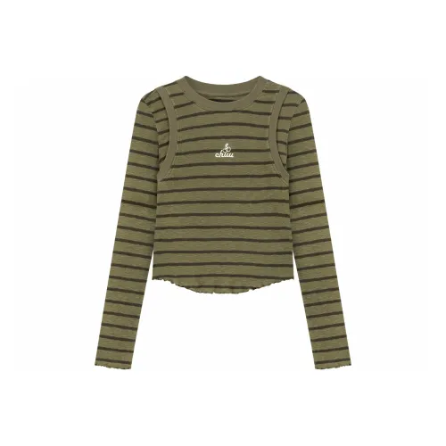 CHUU T Shirts Women's Army Green