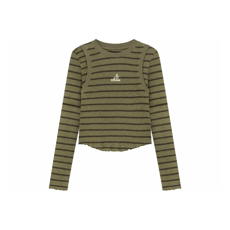 CHUU T Shirts Women's Army Green-0