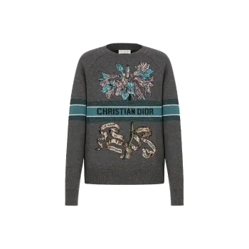 DIOR Quarterly New Products Cashmere Sweaters Women's Gray