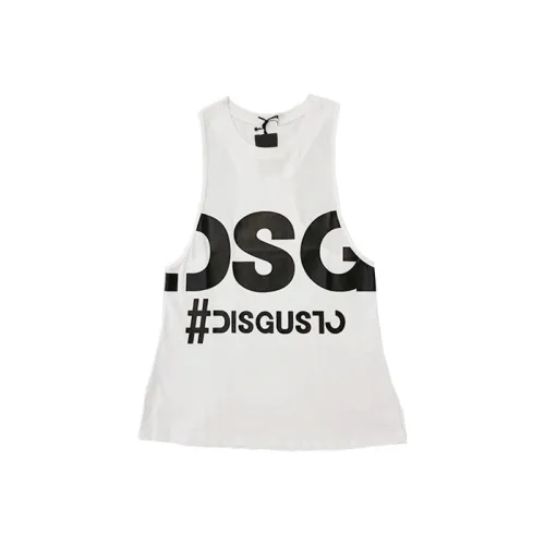 DSG DISGUSTO 화이트 여성 끈 나시