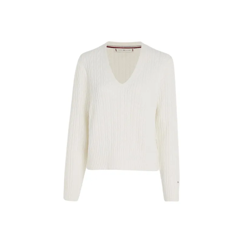 Tommy Hilfiger Cable knit Long sleeve Jumper-0