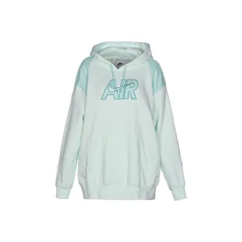 Nike Air Sportswear Knit Hooded Pullover Sweatshirt Green