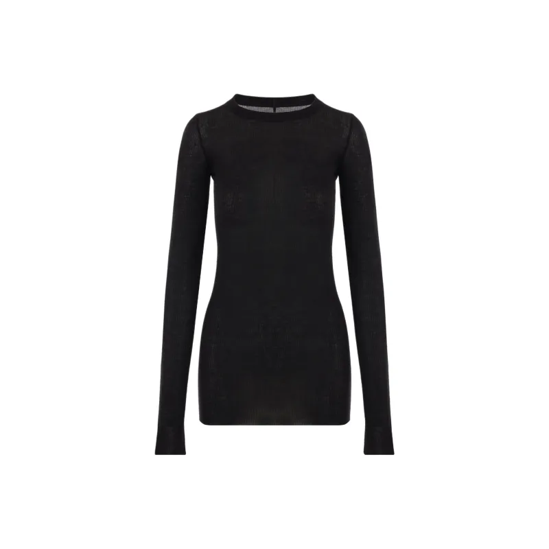 RICK OWENS Semi Sheer Knitted Top-0