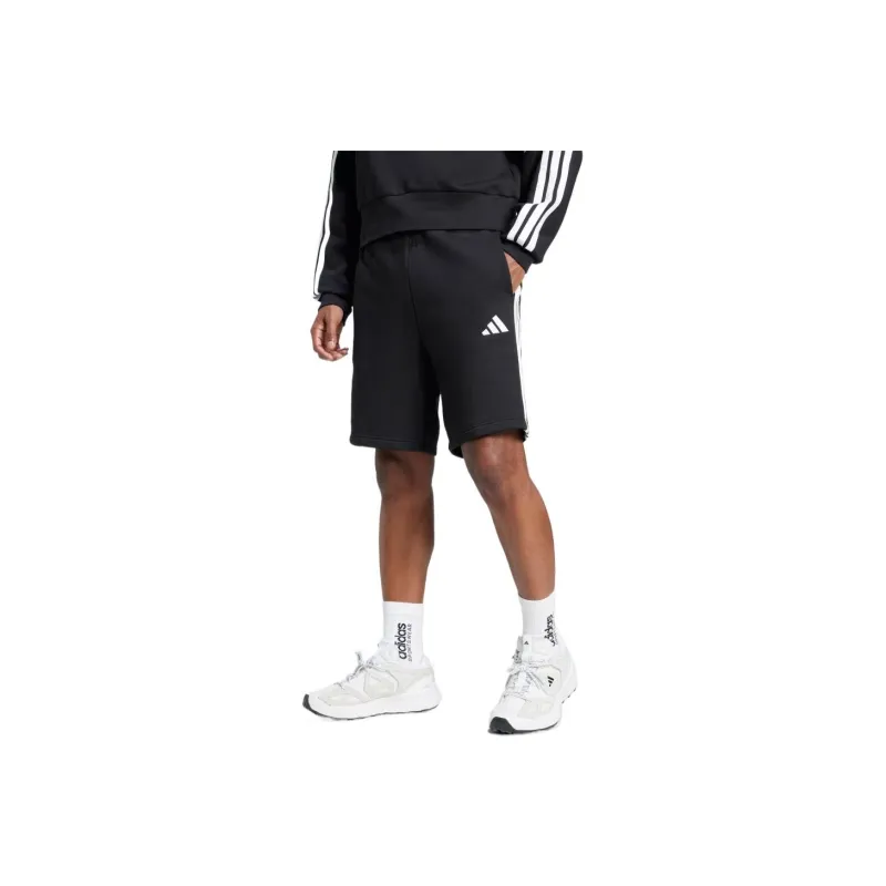 Adidas Free Shipping With AdiClub Essentials 3 Stripes Fleece Shorts-0