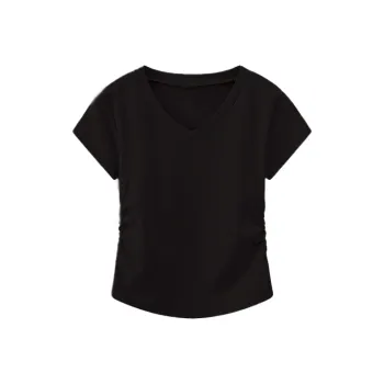 HEISU Set in Sleeve T Shirt Women's Black