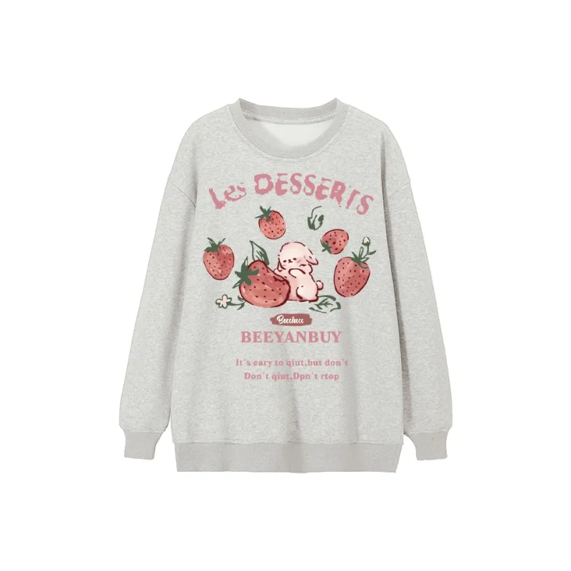 LSVE Sweatshirts Women's White Gray-0