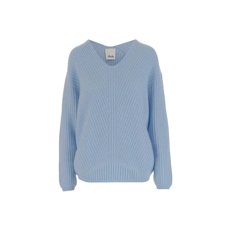 ALLUDE Ribbed Cashmere Sweater-0