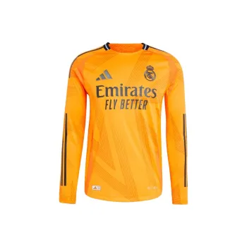 Adidas Free Shipping With AdiClub Real Madrid 24/25 Long Sleeve Away Authentic Jersey