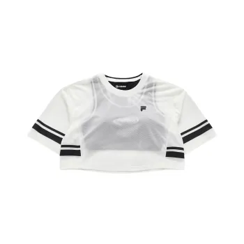FILA FUSION SS24 T Shirt Women's Two Piece Set White