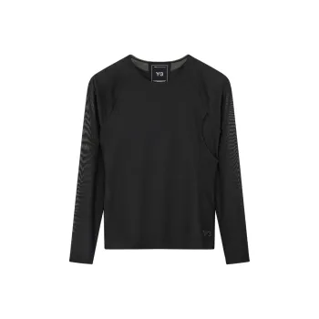 Y 3 Mesh Long sleeve Top